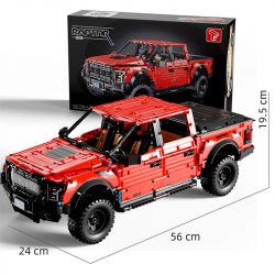 SUPER 18K K160 TA GAOLE T5014 5014 T5014A 5014A non  FORD RAPTOR F-150 8 tỷ lệ 1:8 bộ đồ chơi xếp lắp ráp ghép mô hình FORD F-150 RAPTOR 3249 khối