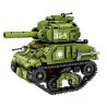 LEYI 66022 non  XE TĂNG PHIÊN BẢN Q SHERMAN bộ đồ chơi xếp lắp ráp ghép mô hình Military Army SHERMAN TANK Quân Sự Bộ Đội 458 khối