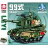 LEYI 66020 non  XE TĂNG PHIÊN BẢN Q CHIẾN ĐẤU CHỦ LỰC KIỂU 99 bộ đồ chơi xếp lắp ráp ghép mô hình Military Army 99 MAIN BATTLE TANK Quân Sự Bộ Đội 432 khối