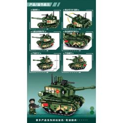 LEYI 66020 non  XE TĂNG PHIÊN BẢN Q CHIẾN ĐẤU CHỦ LỰC KIỂU 99 bộ đồ chơi xếp lắp ráp ghép mô hình Military Army 99 MAIN BATTLE TANK Quân Sự Bộ Đội 432 khối