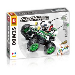 SEMBO 701902 non  JUNGLE KID Q CÔNG NGHỆ XE HƠI ĐIỀU KHIỂN TỪ XA STUNTS bộ đồ chơi xếp lắp ráp ghép mô hình  CARS JUNGLE BOY Q Kỹ Thuật Công Nghệ Cao Mô Hình Phương Tiện 400 khối