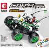 SEMBO 701902 non  JUNGLE KID Q CÔNG NGHỆ XE HƠI ĐIỀU KHIỂN TỪ XA STUNTS bộ đồ chơi xếp lắp ráp ghép mô hình  CARS JUNGLE BOY Q Kỹ Thuật Công Nghệ Cao Mô Hình Phương Tiện 400 khối