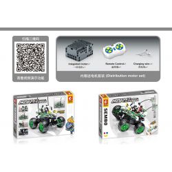 SEMBO 701902 non  JUNGLE KID Q CÔNG NGHỆ XE HƠI ĐIỀU KHIỂN TỪ XA STUNTS bộ đồ chơi xếp lắp ráp ghép mô hình  CARS JUNGLE BOY Q Kỹ Thuật Công Nghệ Cao Mô Hình Phương Tiện 400 khối