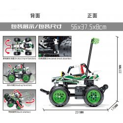 SEMBO 701902 non  JUNGLE KID Q CÔNG NGHỆ XE HƠI ĐIỀU KHIỂN TỪ XA STUNTS bộ đồ chơi xếp lắp ráp ghép mô hình  CARS JUNGLE BOY Q Kỹ Thuật Công Nghệ Cao Mô Hình Phương Tiện 400 khối