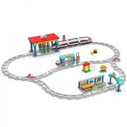 CADA DOUBLEE C31021 31021 non  TRÍ TUỆ TỐC ĐỘ CAO - SENSE TRAIN bộ đồ chơi xếp lắp ráp ghép mô hình  Khối Lớn 108 khối