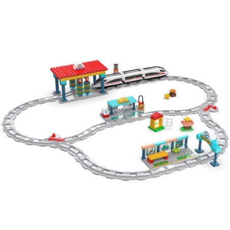 CADA DOUBLEE C31021 31021 non  TRÍ TUỆ TỐC ĐỘ CAO - SENSE TRAIN bộ đồ chơi xếp lắp ráp ghép mô hình  Khối Lớn 108 khối