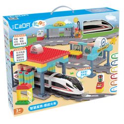 CADA DOUBLEE C31021 31021 non  TRÍ TUỆ TỐC ĐỘ CAO - SENSE TRAIN bộ đồ chơi xếp lắp ráp ghép mô hình  Khối Lớn 108 khối