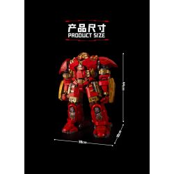 K BOX V5004 5004 non  GIÁP CHỐNG HULK MK44 bộ đồ chơi xếp lắp ráp ghép mô hình Marvel Super Heroes HUKKRUSTAR Siêu Anh Hùng Marvel 4123 khối