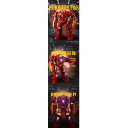 K BOX V5004 5004 non  GIÁP CHỐNG HULK MK44 bộ đồ chơi xếp lắp ráp ghép mô hình Marvel Super Heroes HUKKRUSTAR Siêu Anh Hùng Marvel 4123 khối