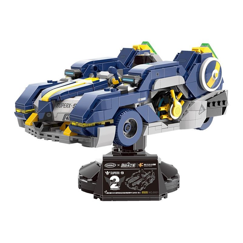 XINGBAO XB-66001 66001 XB66001 non  XE ĐUA KỶ NIỆM LỄ COTTON CANDY 2021 bộ đồ chơi xếp lắp ráp ghép mô hình Crazy Racing Đua Xe Điên Loạn 908 khối