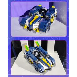 XINGBAO XB-66001 66001 XB66001 non  XE ĐUA KỶ NIỆM LỄ COTTON CANDY 2021 bộ đồ chơi xếp lắp ráp ghép mô hình Crazy Racing Đua Xe Điên Loạn 908 khối