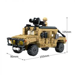 LWCK 90006 non  XE RADAR TÍCH HỢP bộ đồ chơi xếp lắp ráp ghép mô hình Flourishing Age Strengthen The Army STRONG ARMY 316 khối