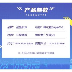 XINGBAO XB-66001 66001 XB66001 non  XE ĐUA KỶ NIỆM LỄ COTTON CANDY 2021 bộ đồ chơi xếp lắp ráp ghép mô hình Crazy Racing Đua Xe Điên Loạn 908 khối