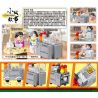 ROYAL TOYS RT65 non  XE CHIÊN HỒNG KÔNG bộ đồ chơi xếp lắp ráp ghép mô hình City CITY STORY FRYING CART Thành Phố 54 khối