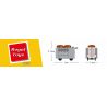 ROYAL TOYS RT64 non  XE DIM SUM HỒNG KÔNG bộ đồ chơi xếp lắp ráp ghép mô hình City CITY STORY DIM SUM CART Thành Phố 45 khối