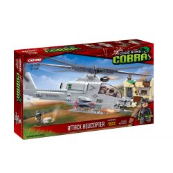 OXFORD CN3536 3536 non  TRỰC THĂNG TẤN CÔNG bộ đồ chơi xếp lắp ráp ghép mô hình Military Army ATTACK HELICOPTER Quân Sự Bộ Đội