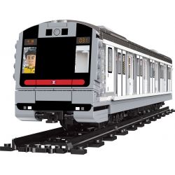 ROYAL TOYS RT44 non  TÀU MTR CITY LINE HỒNG KÔNG bộ đồ chơi xếp lắp ráp ghép mô hình CITY STORY MTR URBAN LINE TRAIN Thành Phố 684 khối