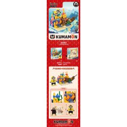 INBRIXX 880024 non  KUMAMON CUỘC PHIÊU LƯU DƯỚI ĐÁY BIỂN bộ đồ chơi xếp lắp ráp ghép mô hình