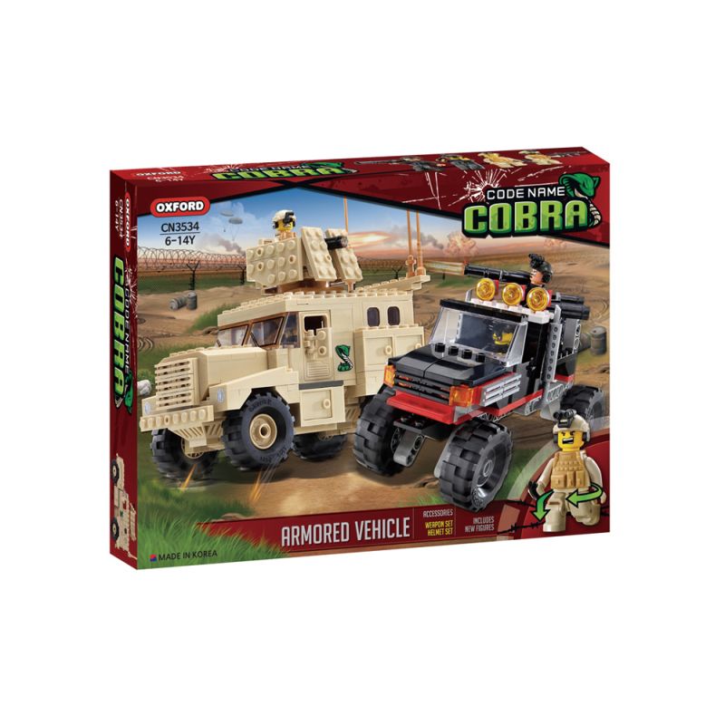 OXFORD CN3534 3534 non  XE BỌC THÉP bộ đồ chơi xếp lắp ráp ghép mô hình Military Army ARMORED VEHICLE Quân Sự Bộ Đội