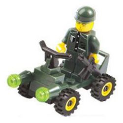 COMPANION 105 non  TÀU TUẦN DƯƠNG bộ đồ chơi xếp lắp ráp ghép mô hình Military Army PROWL CAR Quân Sự Bộ Đội 32 khối
