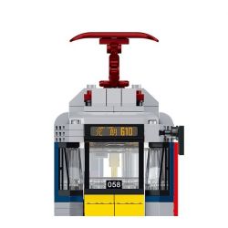 ROYAL TOYS RT48 non  ĐƯỜNG SẮT NHẸ MTR HỒNG KÔNG GIAI ĐOẠN II bộ đồ chơi xếp lắp ráp ghép mô hình City CITY STORY MTR LIGHT RAIL TRAIN II Thành Phố 754 khối