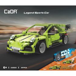 CADA DOUBLEE C52024 52024 non  HUYỀN THOẠI tỷ lệ 1:18 bộ đồ chơi xếp lắp ráp ghép mô hình  LEGEND SPORTS CAR Kỹ Thuật Công Nghệ Cao Mô Hình Phương Tiện 387 khối