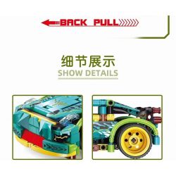 GBL KY1097 1097 non  QUÁI VẬT SỌC THÔNG XANH bộ đồ chơi xếp lắp ráp ghép mô hình  Kỹ Thuật Công Nghệ Cao Mô Hình Phương Tiện 274 khối