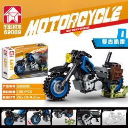 LEYI 69009 non  XE MÁY 4 PHONG CÁCH bộ đồ chơi xếp lắp ráp ghép mô hình Motorcycle Motorbike Xe Hai Bánh 750 khối