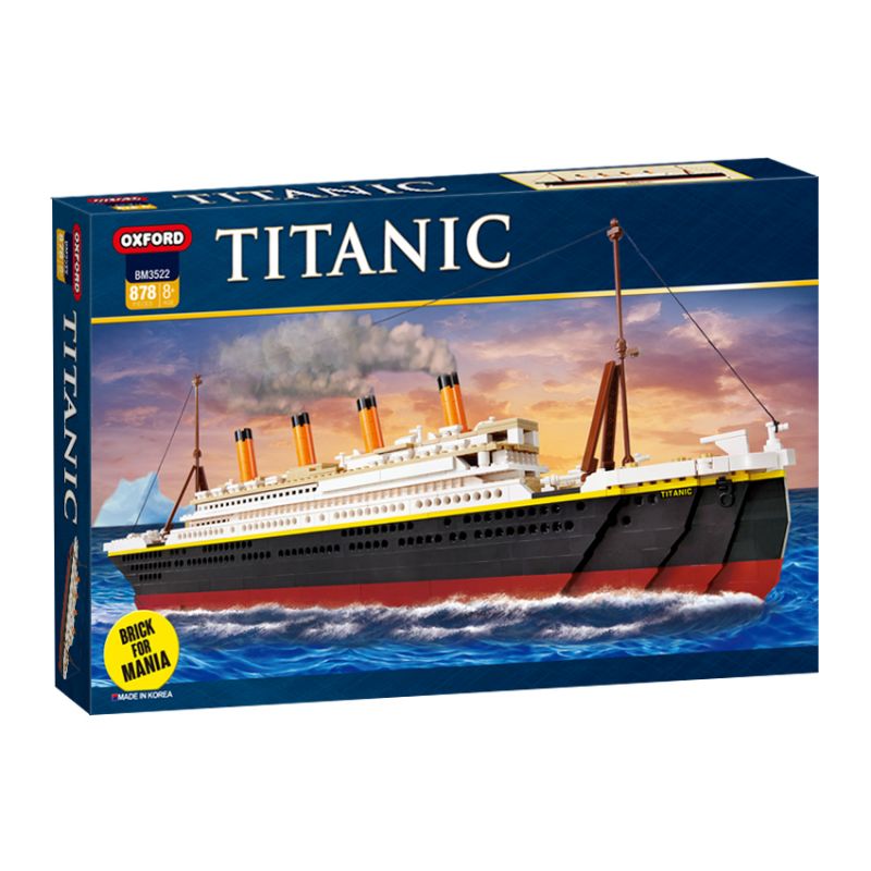 OXFORD BM3522 3522 non  TÀU TITANIC bộ đồ chơi xếp lắp ráp ghép mô hình 타이타닉 878 khối