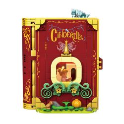 SEMBO 506174 non  CHẠY TRỐN CÔ BÉ LỌ LEM bộ đồ chơi xếp lắp ráp ghép mô hình Disney Princess FAIRY TALE BOOK RUNAWAY CINDERELLA Công Chúa 622 khối