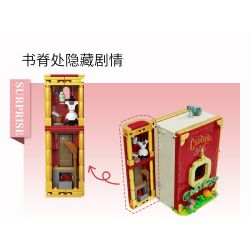SEMBO 506174 non  CHẠY TRỐN CÔ BÉ LỌ LEM bộ đồ chơi xếp lắp ráp ghép mô hình Disney Princess FAIRY TALE BOOK RUNAWAY CINDERELLA Công Chúa 622 khối