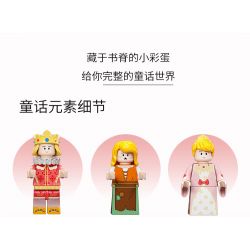 SEMBO 506174 non  CHẠY TRỐN CÔ BÉ LỌ LEM bộ đồ chơi xếp lắp ráp ghép mô hình Disney Princess FAIRY TALE BOOK RUNAWAY CINDERELLA Công Chúa 622 khối