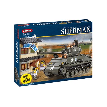 OXFORD BM3527 3527 non  XE TĂNG SHERMAN bộ đồ chơi xếp lắp ráp ghép mô hình Military Army KOREAN WAR - SPECIAL EDITION SHERMAN Quân Sự Bộ Đội