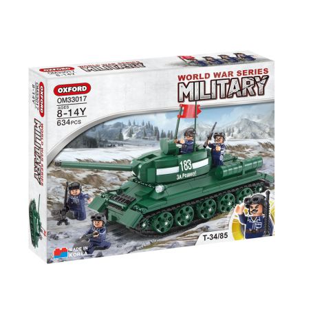 OXFORD OM33017 33017 non  T-34/85 bộ đồ chơi xếp lắp ráp ghép mô hình Military Army Quân Sự Bộ Đội 634 khối