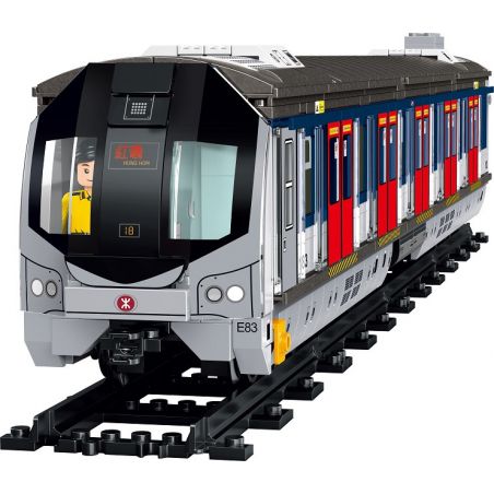 ROYAL TOYS RT47 non  TÀU MTR EAST RAIL LINE HỒNG KÔNG bộ đồ chơi xếp lắp ráp ghép mô hình City CITY STORY MTR EAST RAIL LINE TRAIN Thành Phố 815 khối