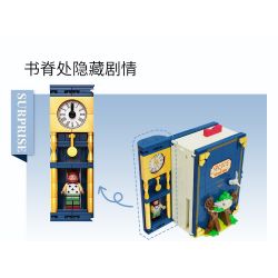 SEMBO 506172 non  ALICE TRÊN ĐƯỜNG CHẠY TRỐN Ở XỨ SỞ THẦN TIÊN bộ đồ chơi xếp lắp ráp ghép mô hình Disney Princess FAIRY TALE BOOK ALICE AT LARGE Công Chúa 655 khối