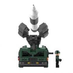 JAKI JK9105 9105 non  TÊN LỬA GIAO THÔNG XIANGYANG VÀ XE PHÓNG bộ đồ chơi xếp lắp ráp ghép mô hình SPACE QIEST SUNRISE MOBILE EOCKET LANUCHER 595 khối