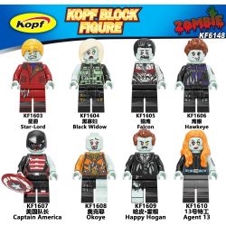 KOPF KF1603 1603 KF1604 1604 KF1605 1605 KF1606 1606 KF1607 1607 KF1608 1608 KF1609 1609 KF1610 1610 KF6148 6148 non  HÀNG TRĂM NGƯỜI 8 ZOMBIE SUPERHERO bộ đồ chơi xếp lắp ráp ghép mô hình Marvel Super Heroes Siêu Anh Hùng Marvel