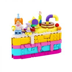 PANTASY 61005 non  BÁNH SINH NHẬT bộ đồ chơi xếp lắp ráp ghép mô hình