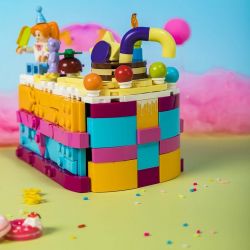 PANTASY 61005 non  BÁNH SINH NHẬT bộ đồ chơi xếp lắp ráp ghép mô hình