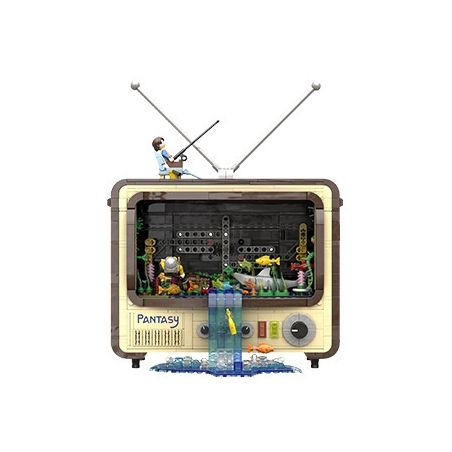 PANTASY 61008 non  TV CỔ ĐIỂN bộ đồ chơi xếp lắp ráp ghép mô hình Arts & Crafts VINTAGE TELEVISION