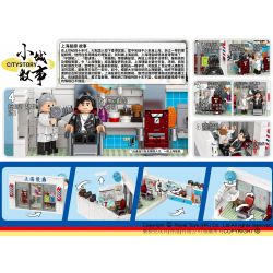 ROYAL TOYS RT46 non  TIỆM TÓC THƯỢNG HẢI bộ đồ chơi xếp lắp ráp ghép mô hình City CITY STORY SHANGHAI SALON Thành Phố 183 khối