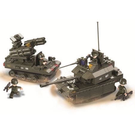 SLUBAN M38-B0289 B0289 0289 M38B0289 38-B0289 non  QUÂN ĐOÀN BỌC THÉP - TẬP THỂ DỤC PHÒNG KHÔNG bộ đồ chơi xếp lắp ráp ghép mô hình Military Army Quân Sự Bộ Đội 416 khối