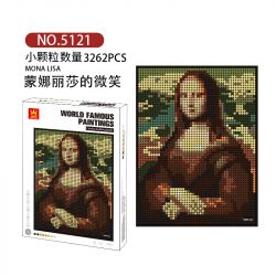 WANGE 5121 non  NỤ CƯỜI CỦA NÀNG MONA LISA bộ đồ chơi xếp lắp ráp ghép mô hình 3262 khối