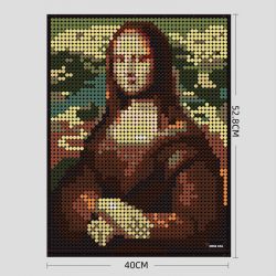 WANGE 5121 non  NỤ CƯỜI CỦA NÀNG MONA LISA bộ đồ chơi xếp lắp ráp ghép mô hình 3262 khối