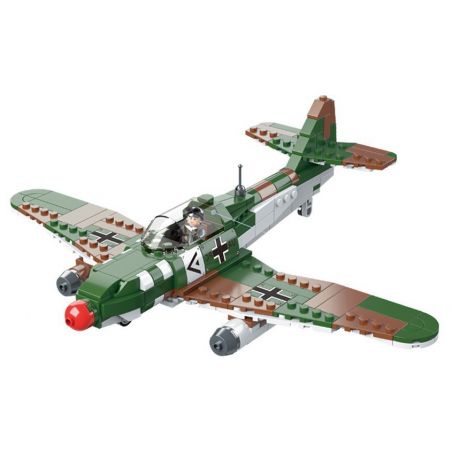 MINGDI 9038 non  MÁY BAY CHIẾN ĐẤU ME-262 bộ đồ chơi xếp lắp ráp ghép mô hình ME-262 FIGHTER 427 khối