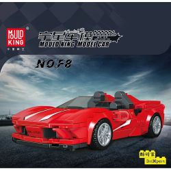 MouldKing 27041 Mould King 27041 non  FERRARI F8 bộ đồ chơi xếp lắp ráp ghép mô hình Speed Champions Racing Cars Đua Xe Công Thức 332 khối
