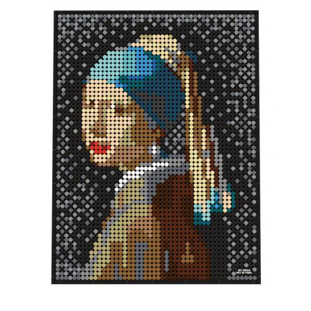 WANGE 5120 non  CÔ GÁI VỚI BÔNG TAI NGỌC TRAI bộ đồ chơi xếp lắp ráp ghép mô hình HET MEISJE MET DE PAREL 3262 khối