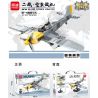 MINGDI 9037 non  MÁY BAY CHIẾN ĐẤU BF-109 bộ đồ chơi xếp lắp ráp ghép mô hình BF-109 FIGHTER 414 khối