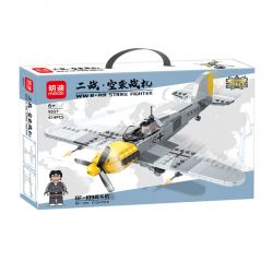 MINGDI 9037 non  MÁY BAY CHIẾN ĐẤU BF-109 bộ đồ chơi xếp lắp ráp ghép mô hình BF-109 FIGHTER 414 khối